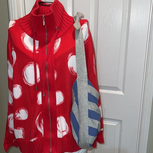 Cotton Striped red & gray, blue & grey, green & grey Purses boho bag triplets - Picture 10 of 17